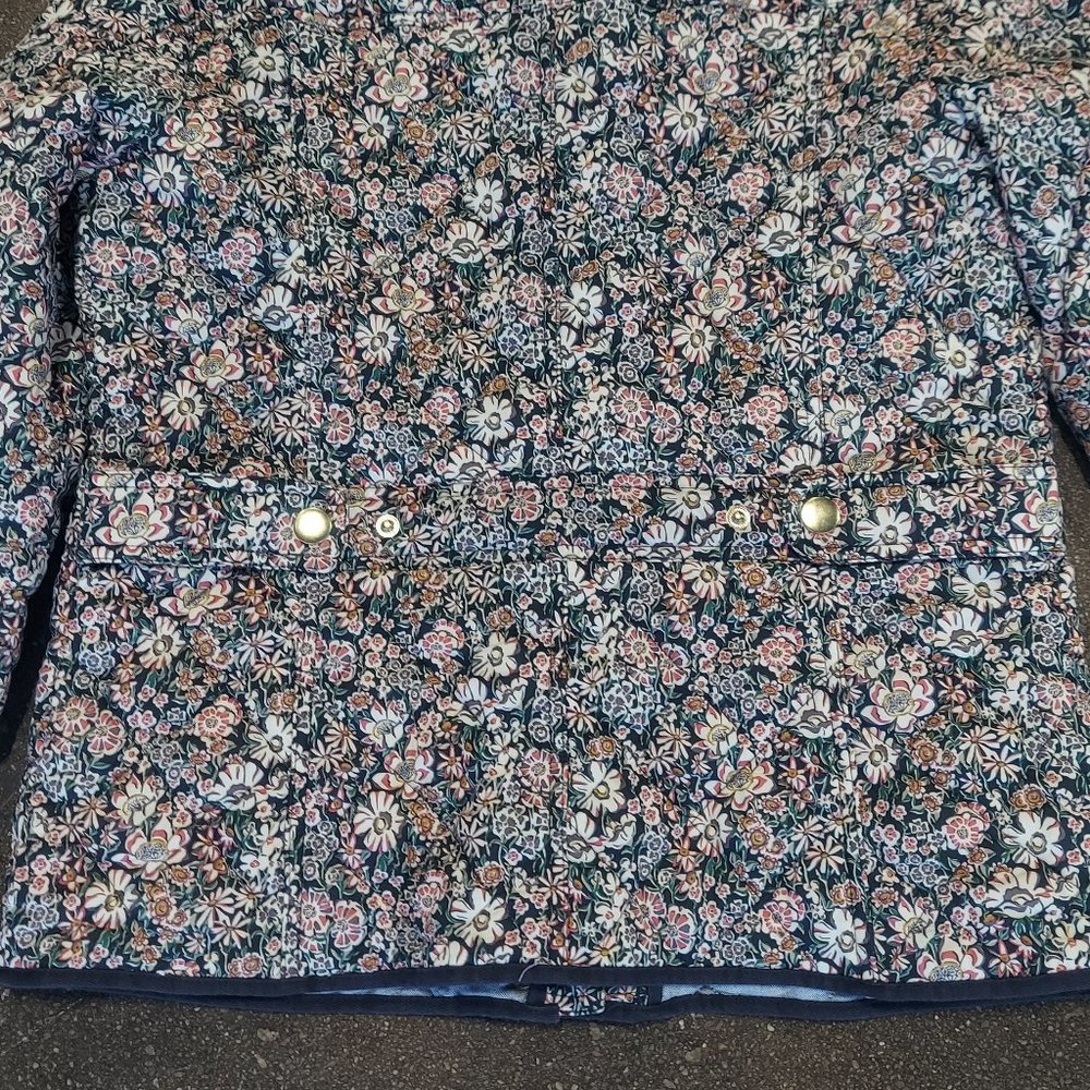 J.Crew Liberty Garden Print Quilted Downtown Field Jacket - Picture 8 of 9